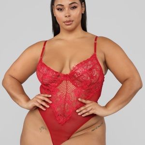 Hopelessly romantic teddy bodysuit